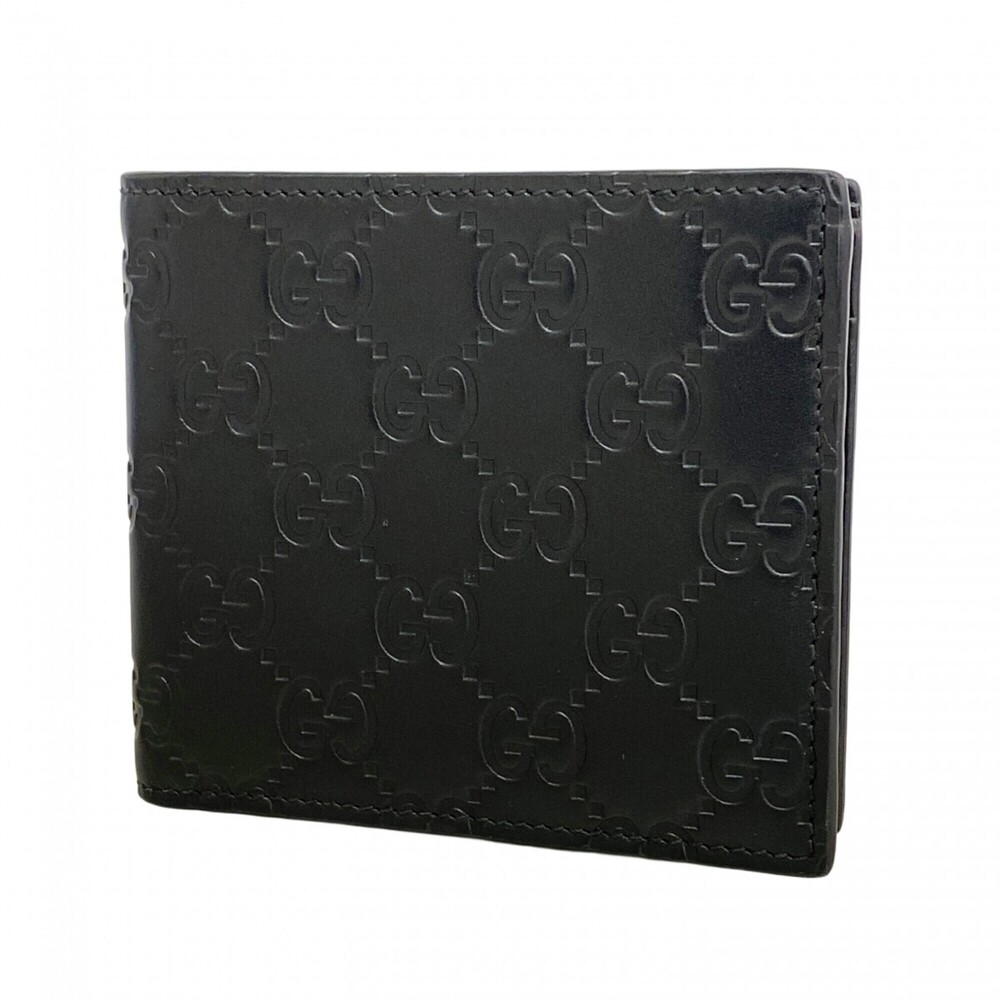 Gucci wallet, Guccissima design, 779841, leather, black, men's.